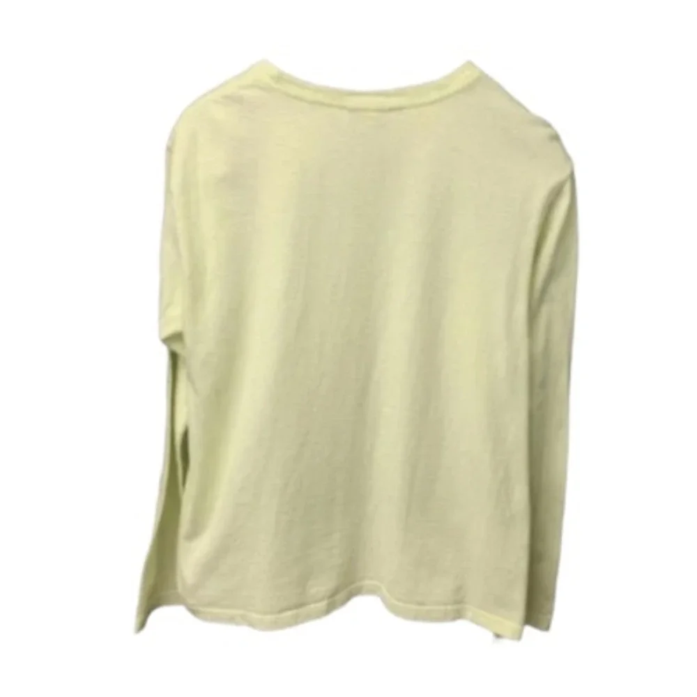 Nike‎ Athletics Long Sleeve T Shirt Kids Yellow Crew Neck Cotton Pullover Size M
